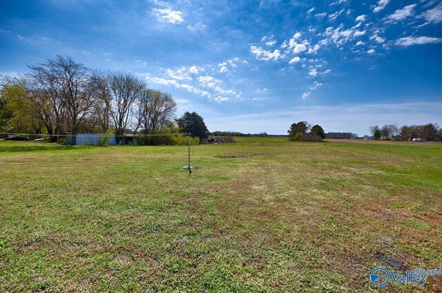 view of yard featuring a rural view
