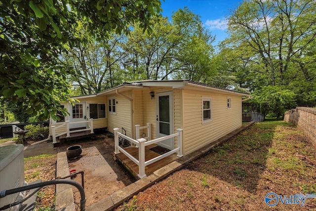 exterior space with fence