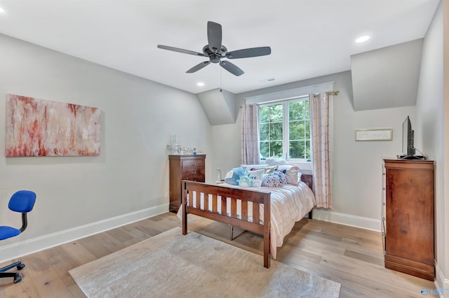 13559 Monte Vedra Rd SE, Huntsville, AL 35803 - bedroom with wood finished floors, recessed lighting, and a ceiling fan