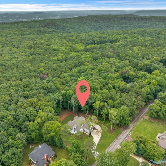 13559 Monte Vedra Rd SE, Huntsville, AL 35803 - aerial view of property and surrounding area with a heavily wooded area