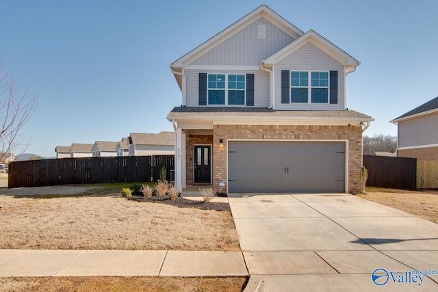 view of front of home featuring a garage