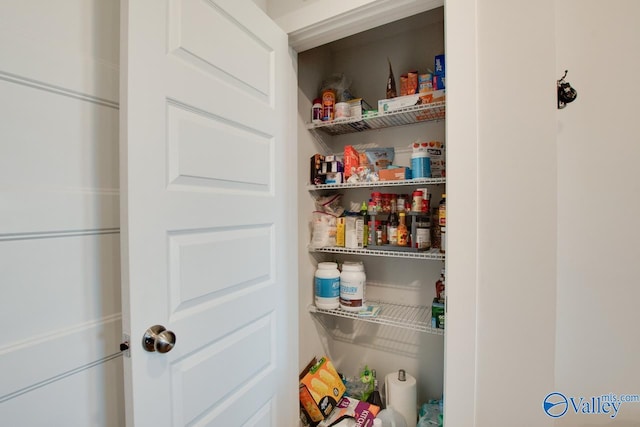 view of pantry