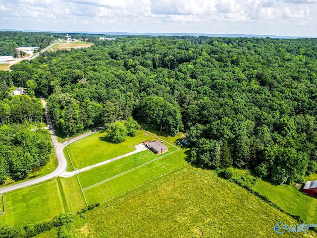 53 Price Mountain Dr, Decatur, AL 35603 - bird's eye view of a heavily wooded area