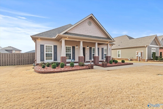 craftsman-style home with a porch