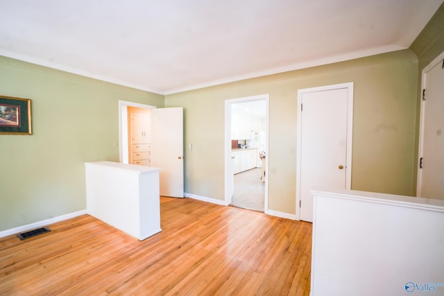 interior space featuring light wood-type flooring