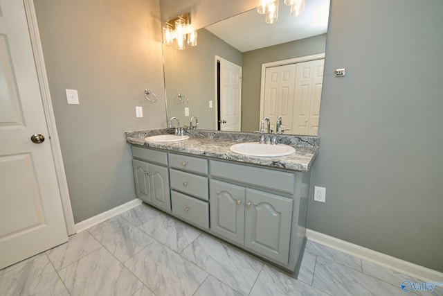 bathroom featuring vanity