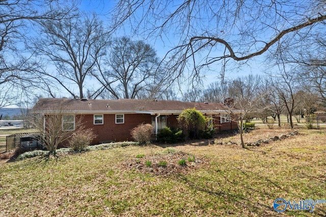 view of front of property with brick siding