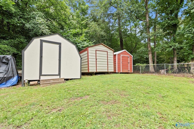 216 Mcdonald Ln, Guntersville, AL 35976 - view of shed featuring view of scattered trees