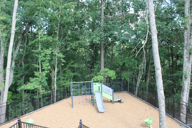 view of jungle gym