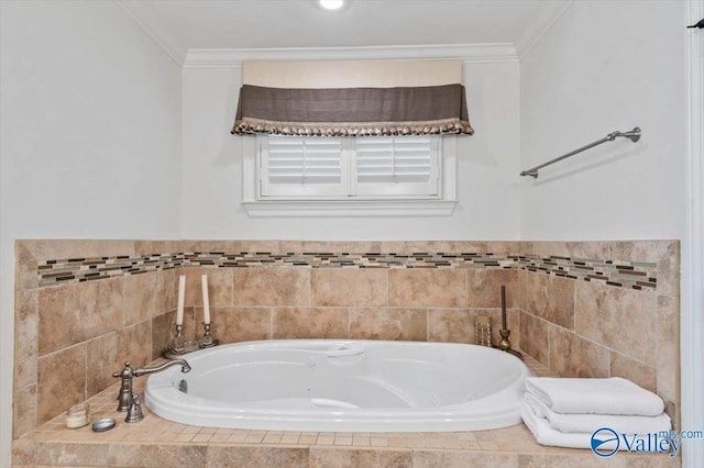 bedroom with multiple windows, wood finished floors, baseboards, and ornamental molding