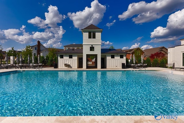 view of pool with a patio