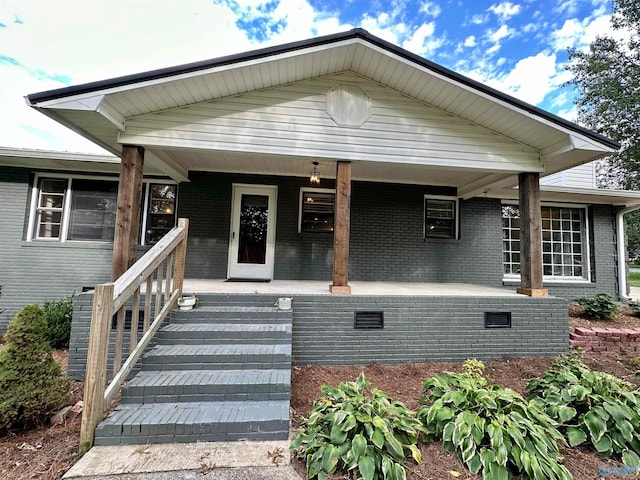 bungalow-style house with a porch