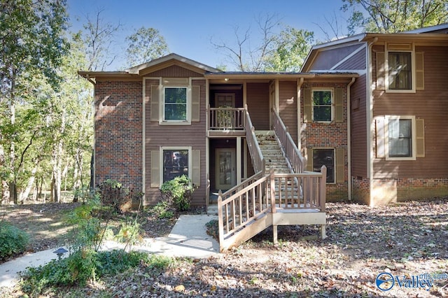 view of front of property with a porch