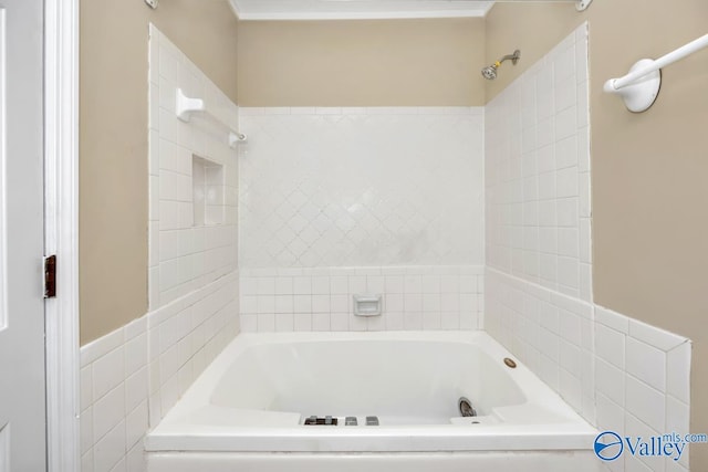 bathroom with plus walk in shower