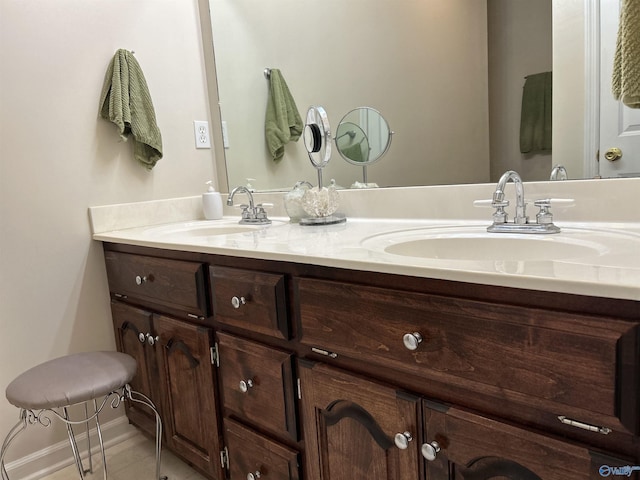 bathroom with vanity