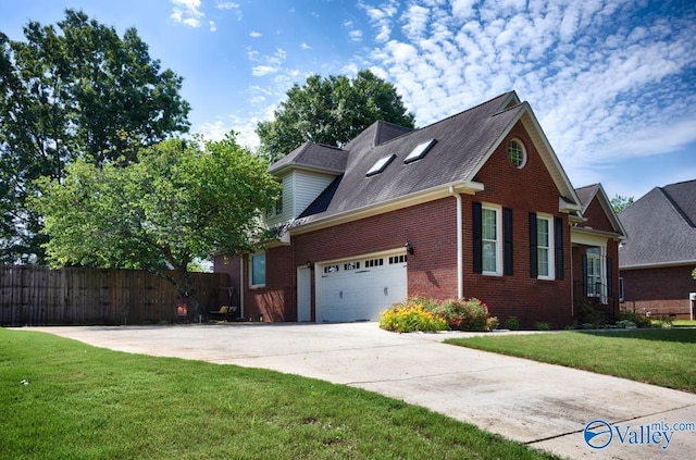 412 Clydebank Dr, Madison, AL 35758 - view of side of property with brick siding, driveway, a garage, and roof with shingles