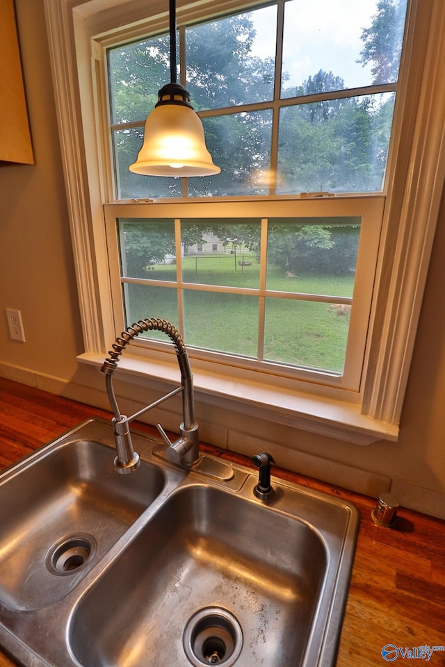 3703 Fox Trail Cir, Huntsville, AL 35810 - kitchen view of a sink and baseboards
