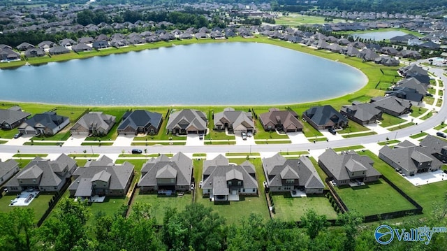 7528 Flint Crossing Cir, Owens Cross Roads, AL 35763 - aerial view of residential area with a nearby body of water