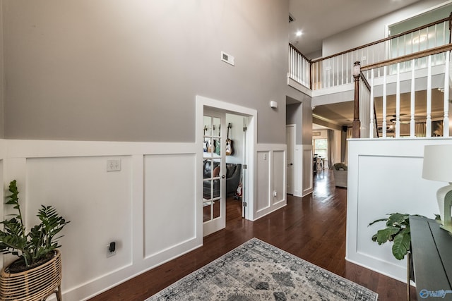 7326 Vidette Ln SE, Owens Cross Roads, AL 35763 - foyer entrance featuring wood finished floors and a high ceiling