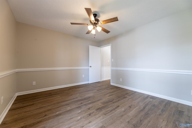 814 E Haven Dr, Glencoe, AL 35905 - spare room with wood finished floors and a ceiling fan