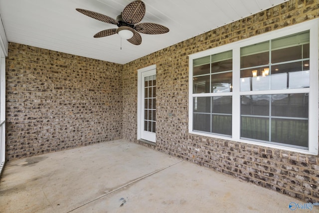 2452 Belltown Dr, Huntsville, AL 35803 - view of patio / terrace featuring ceiling fan
