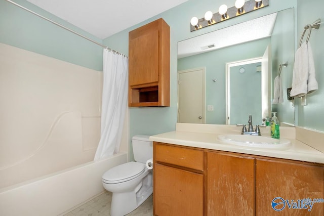 249 Knox Creek Trl NW, Madison, AL 35757 - full bathroom featuring vanity and shower / bathtub combination with curtain