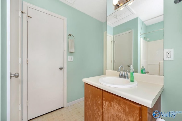 249 Knox Creek Trl NW, Madison, AL 35757 - bathroom with tile patterned floors and vanity