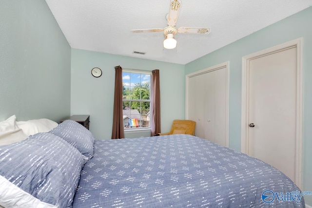 249 Knox Creek Trl NW, Madison, AL 35757 - bedroom with a closet and a ceiling fan
