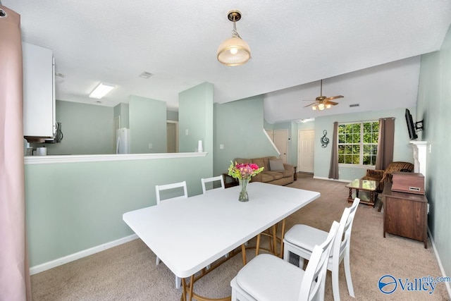 249 Knox Creek Trl NW, Madison, AL 35757 - dining room with carpet and a ceiling fan