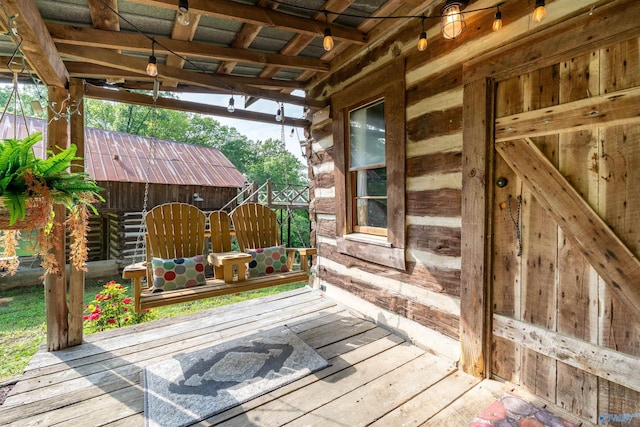 view of deck