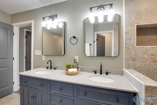 bathroom featuring vanity