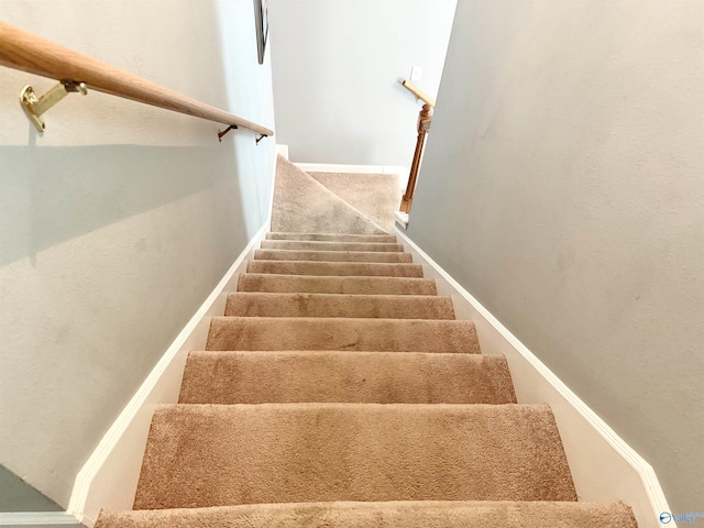 101 Maple Valley Dr, Madison, AL 35758 - staircase featuring baseboards