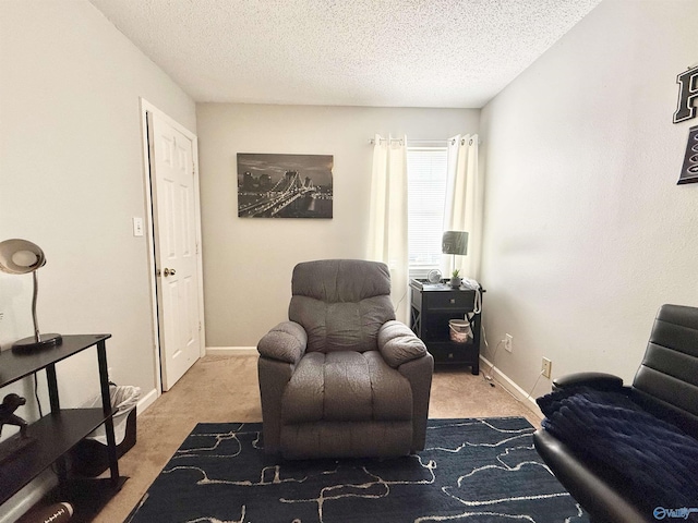 101 Maple Valley Dr, Madison, AL 35758 - living area featuring light colored carpet and a textured ceiling