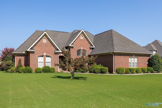 view of front property featuring a front lawn