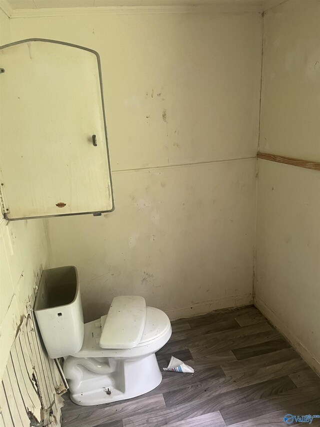 1530 County Road 437, Hillsboro, AL 35643 - bathroom featuring toilet and wood finished floors