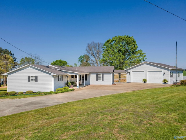 27906 Mooresville Rd, Elkmont, AL 35620 - ranch-style home featuring driveway and a front lawn