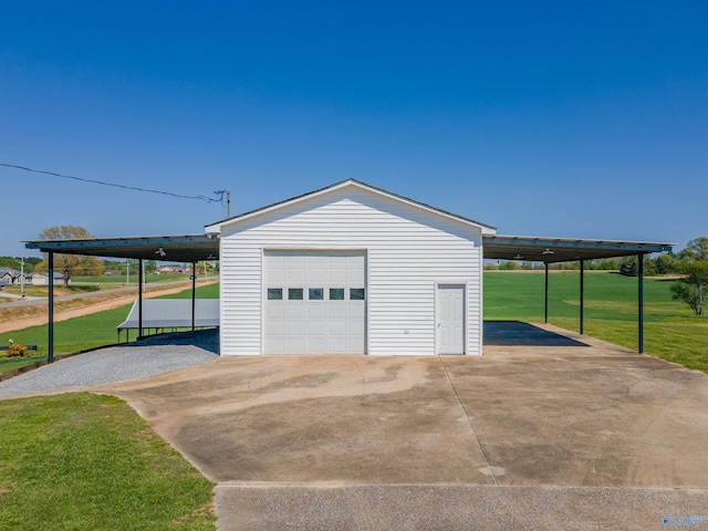 27906 Mooresville Rd, Elkmont, AL 35620 - garage with a garage and concrete driveway