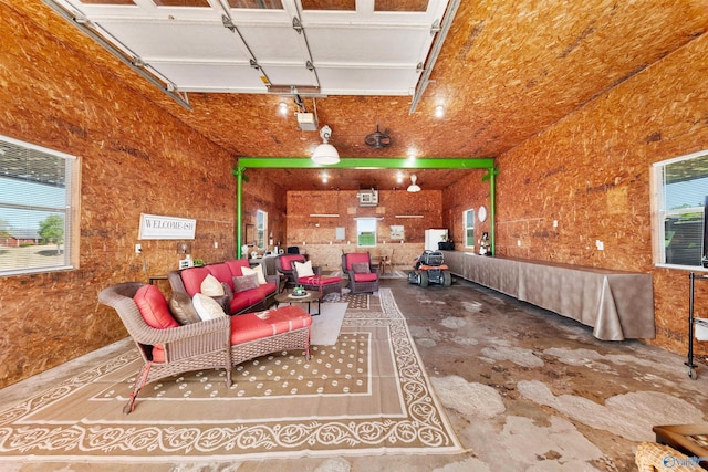 27906 Mooresville Rd, Elkmont, AL 35620 - living room featuring a garage
