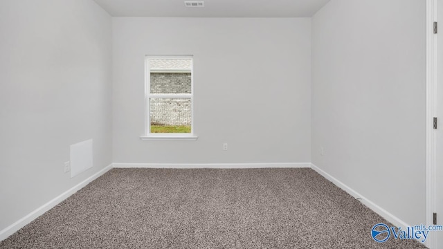 view of carpeted empty room