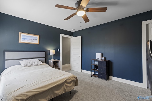 1530 Trek St NE, Huntsville, AL 35811 - bedroom with carpet floors, baseboards, and a ceiling fan