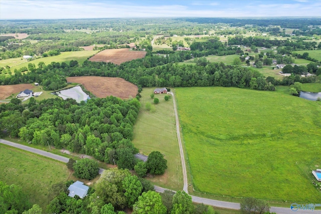 overview of rural landscape featuring a large body of water