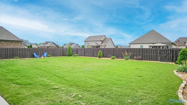 17583 Maree Dr, Athens, AL 35613 - view of yard featuring a residential view and a fenced backyard