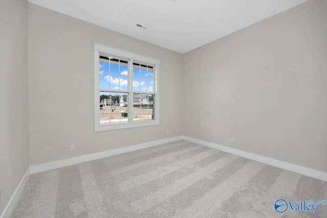 view of carpeted empty room