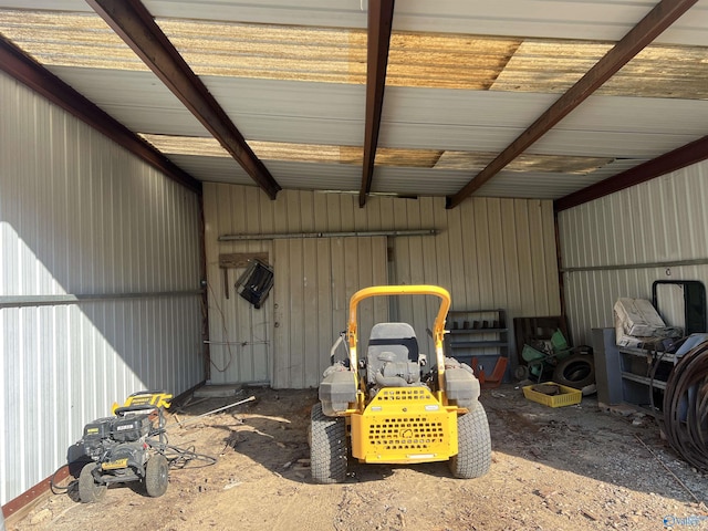 1020 County Road 92, Cedar Bluff, AL 35959 - garage with metal wall