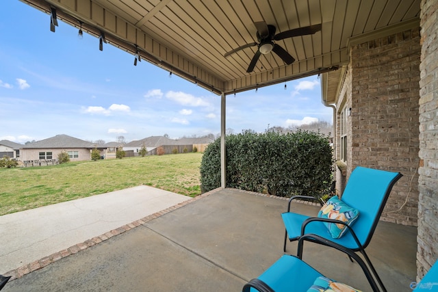 26409 Pepper Rd, Athens, AL 35613 - view of patio with a ceiling fan