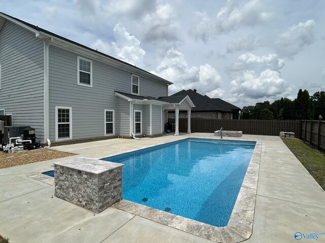 4359 Willow Bend Ln SE, Owens Cross Roads, AL 35763 - view of swimming pool featuring a patio area and a fenced backyard