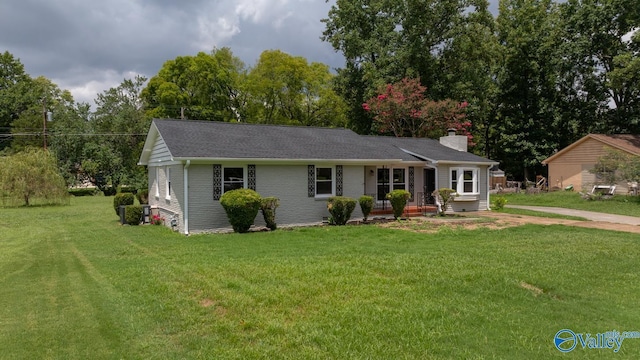 2017 Shady Lane Dr, Huntsville, AL 35810 - single story home featuring covered porch and a front lawn