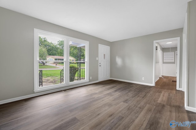 2017 Shady Lane Dr, Huntsville, AL 35810 - spare room featuring dark hardwood / wood-style flooring