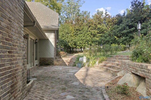 view of yard with a patio area