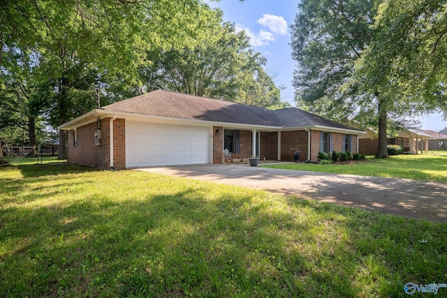142 Raspberry Way, Madison, AL 35757 - ranch-style house featuring an attached garage, brick siding, and driveway